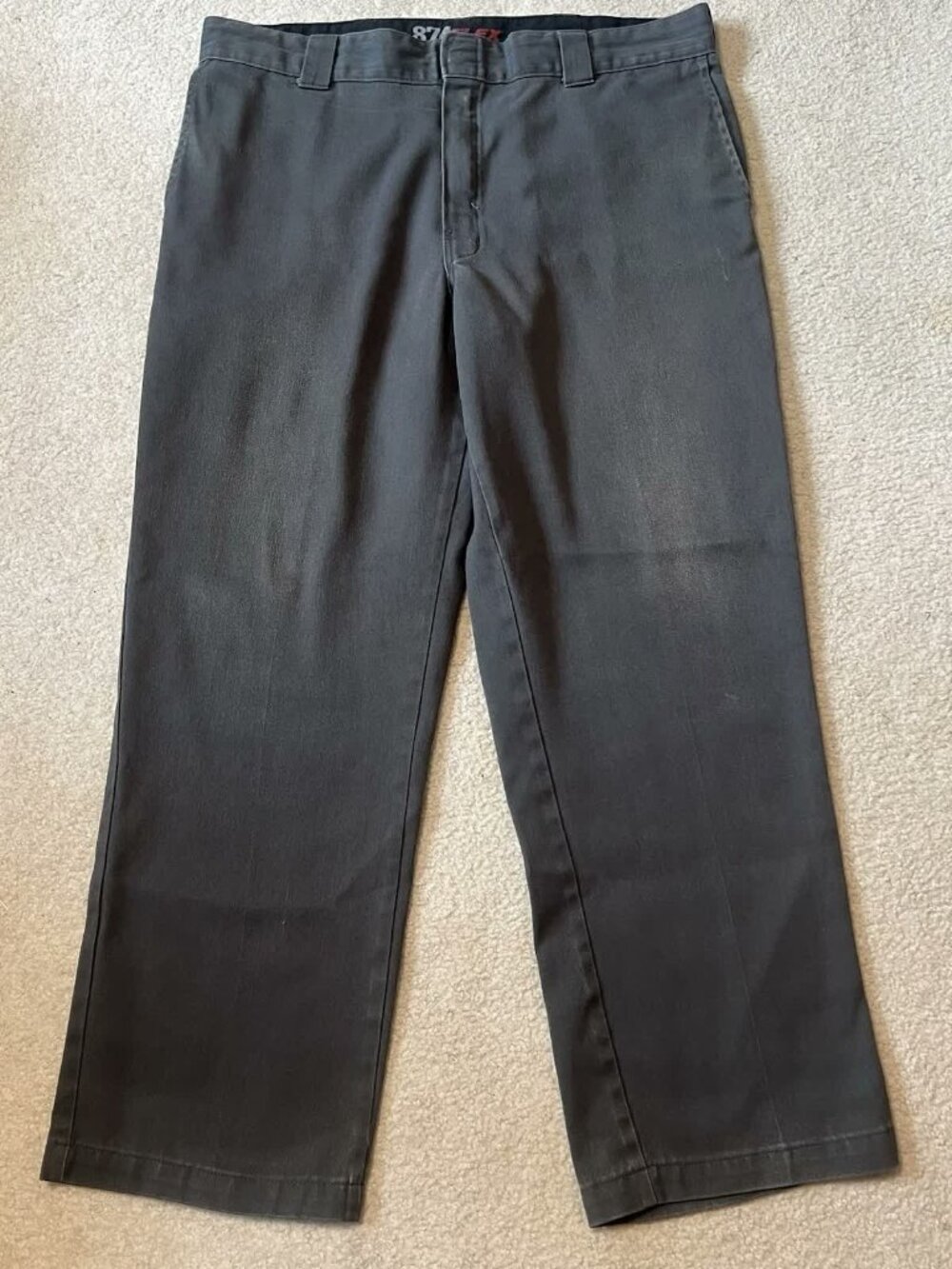 Dickies 874 Flex 37x29 (38x30 Tag) Work Pants Original Fit Charcoal Gray